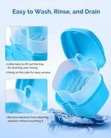 Retainer Bath Case with Cleaning Brush