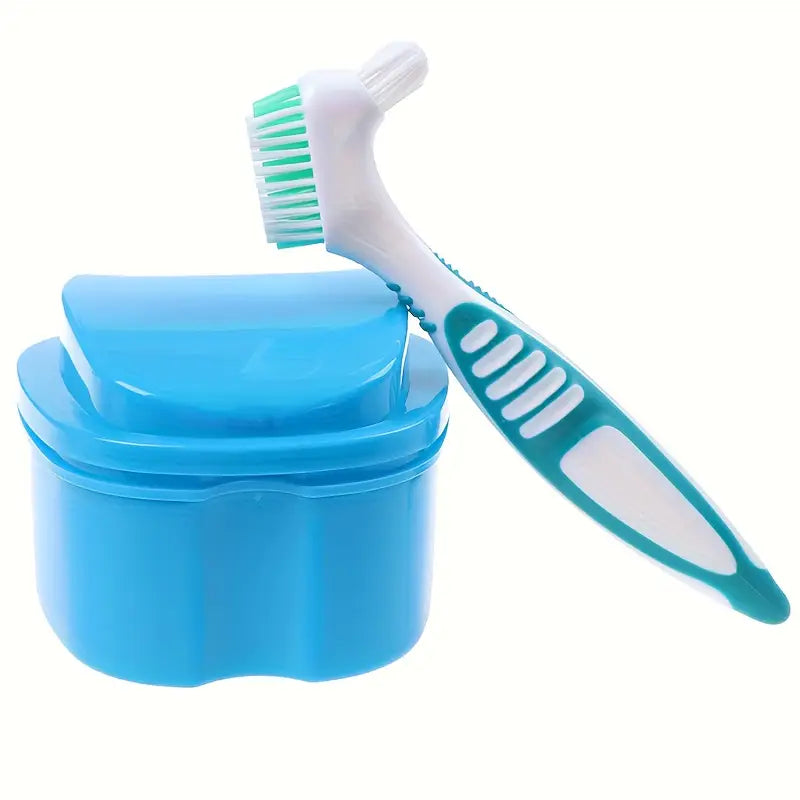 Retainer Bath Case with Cleaning Brush