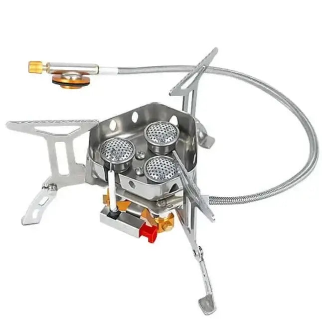 Mini Windproof Camping Gas Stove (3 Core)