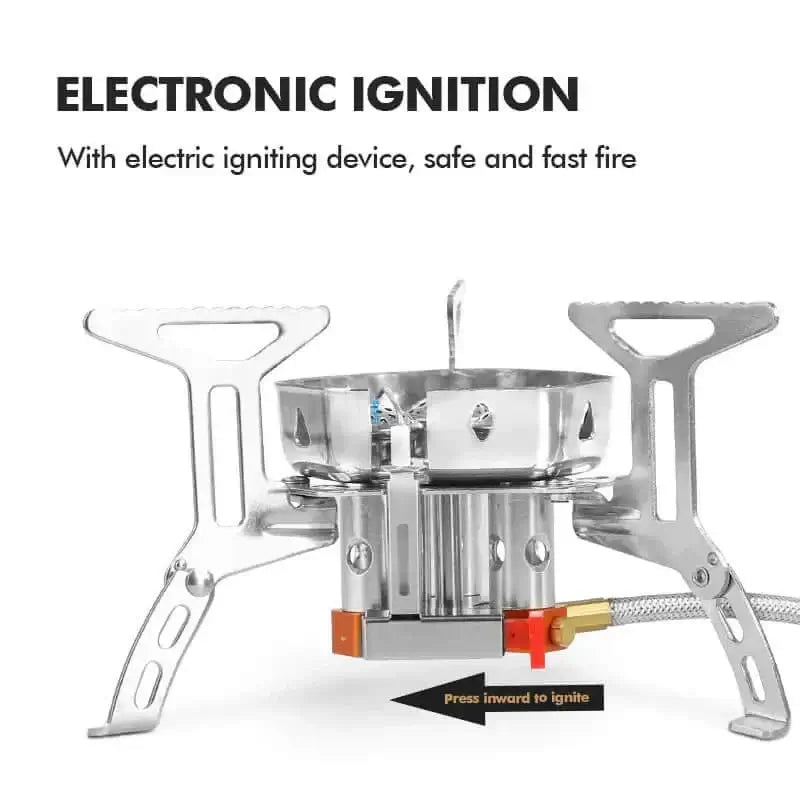 Mini Windproof Camping Gas Stove (3 Core)