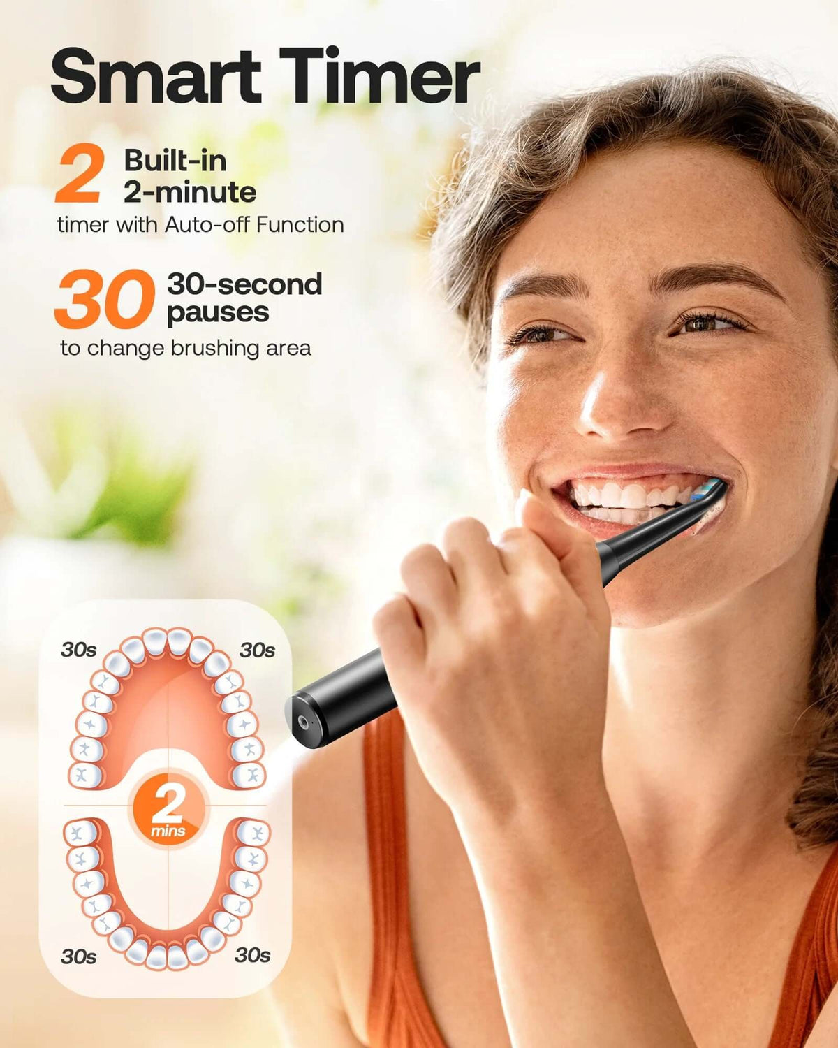 Bitvae D2 Electric Toothbrush with a Travel Case