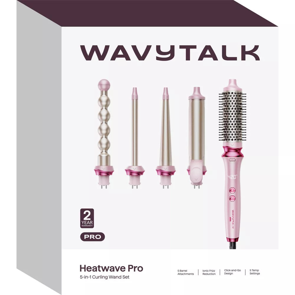 مجموعة تجعيد الشعر Wavytalk Heatwave Pro 5 in 1 (350S)