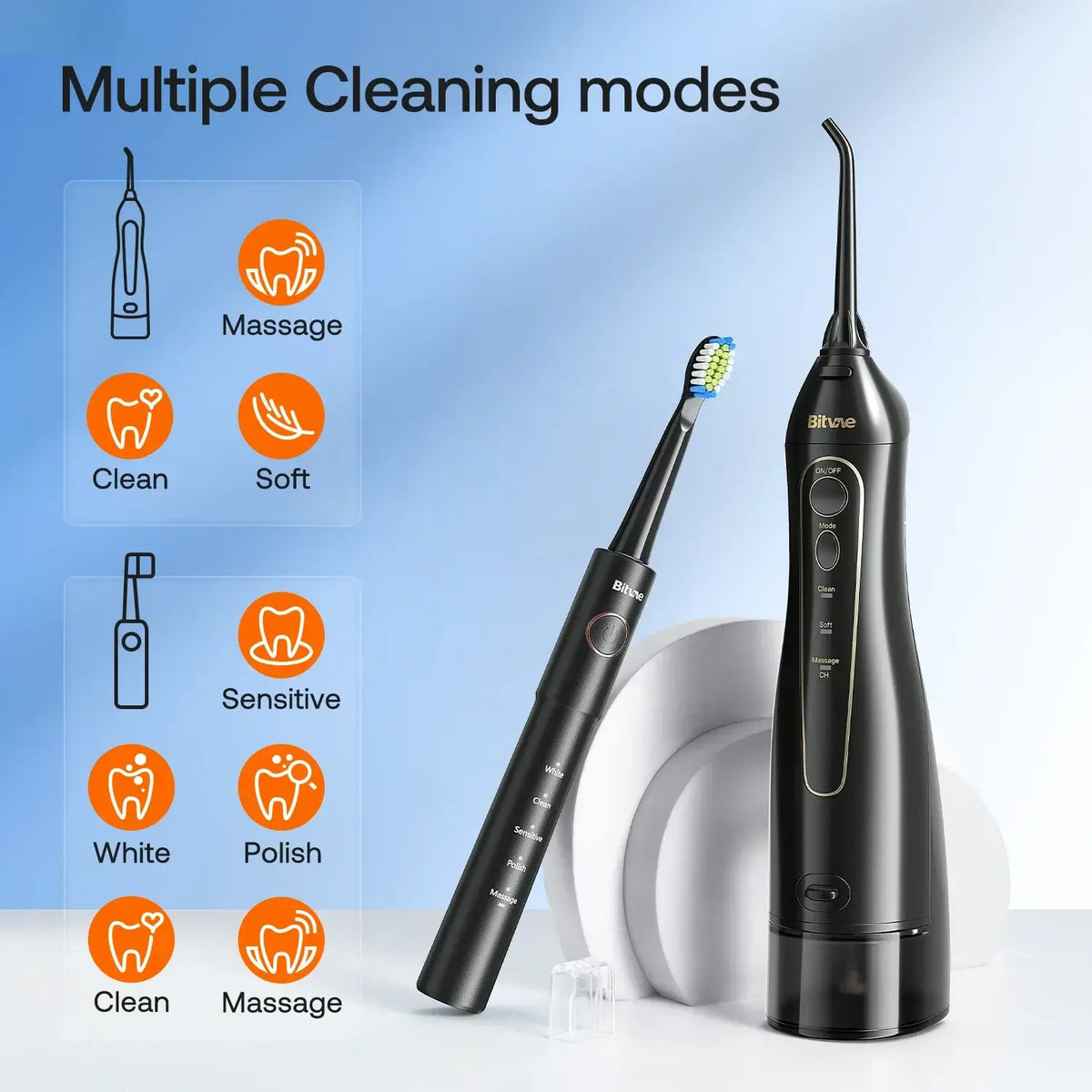 Bitvae Water Flosser and Sonic Electric Toothbrush E11+F5020E (Bundle)