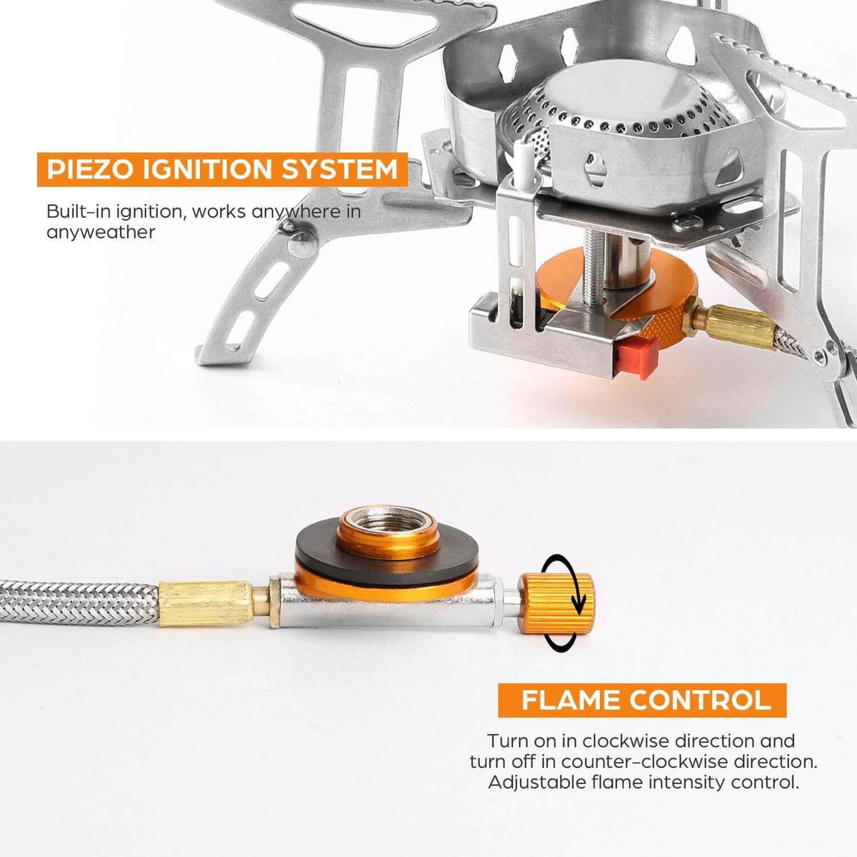 Mini Windproof Camping Gas Stove (1 Core)