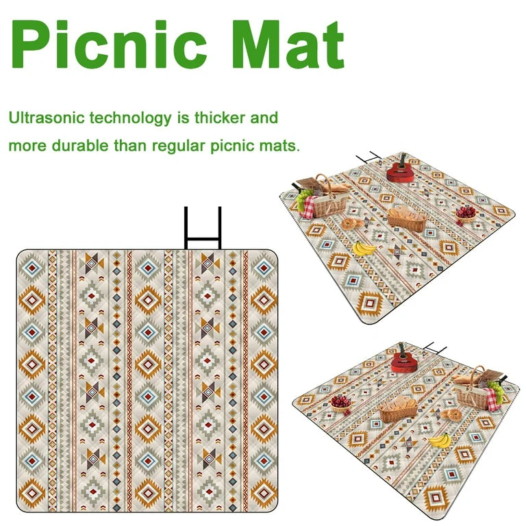 Waterproof Camping Padded Mat 2m x 2m (Pattern 3)