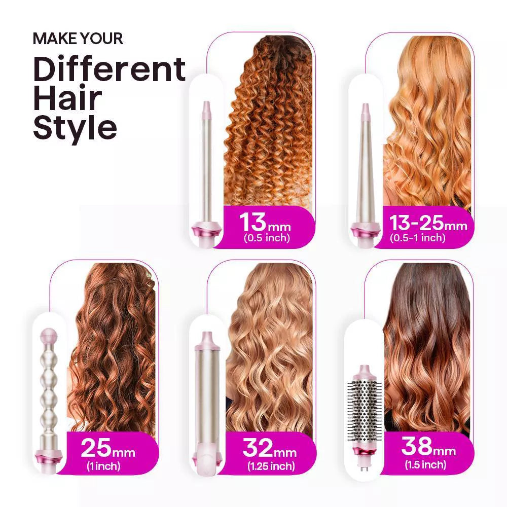 مجموعة تجعيد الشعر Wavytalk Heatwave Pro 5 in 1 (350S)
