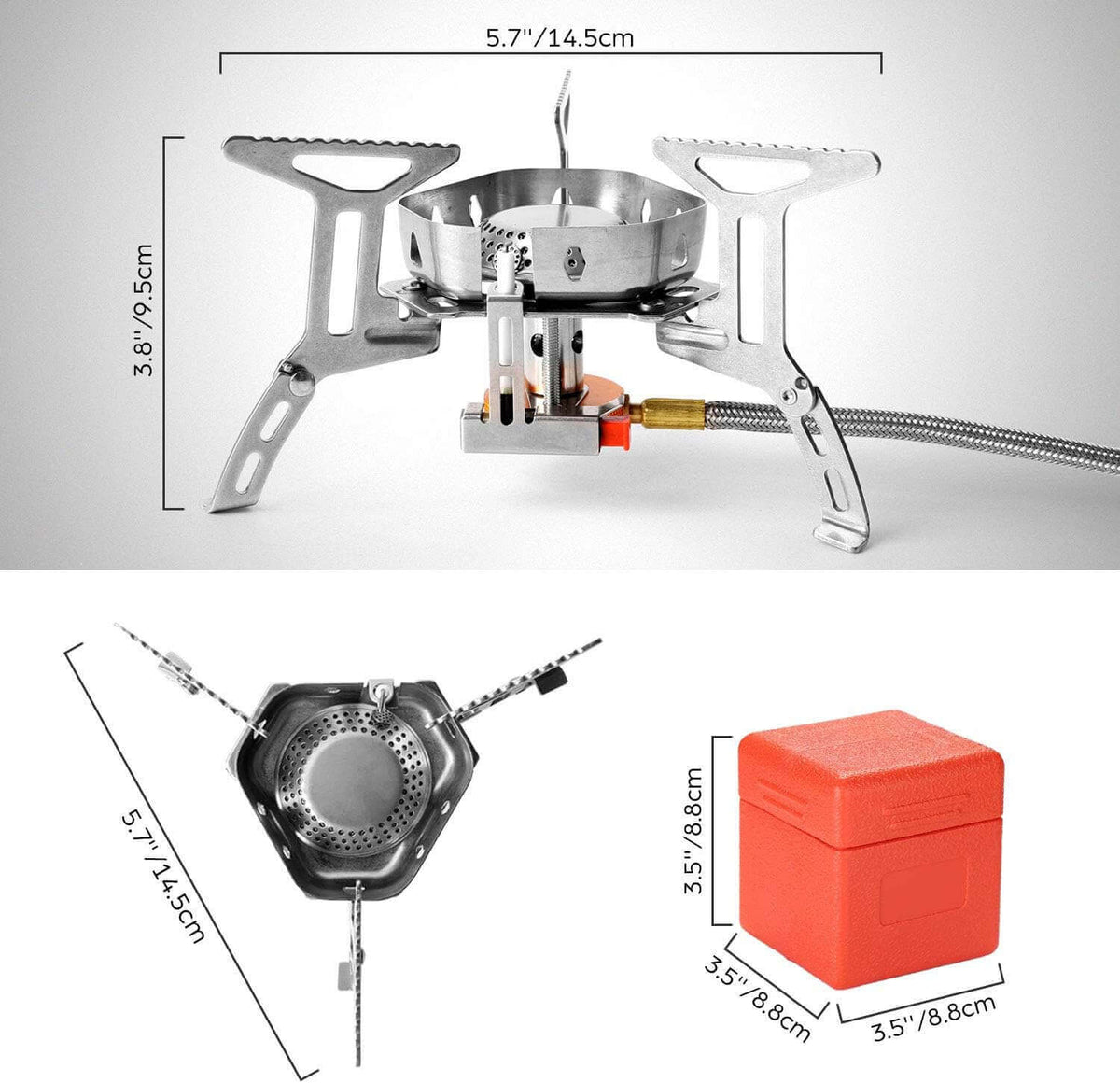 Mini Windproof Camping Gas Stove (1 Core)