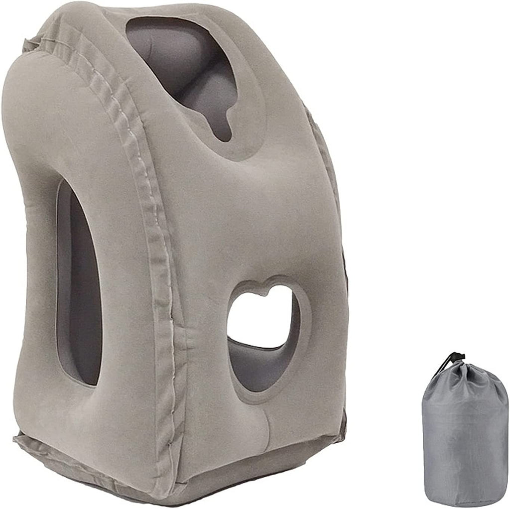 Inflatable Head Support Pillow for Airplane