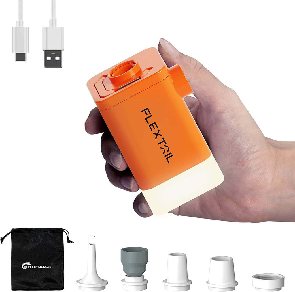 FLEXTAILGEAR MAX PUMP 2 PLUS 4 in 1 Portable 4800mAh Rechargeable Air Pump With Light