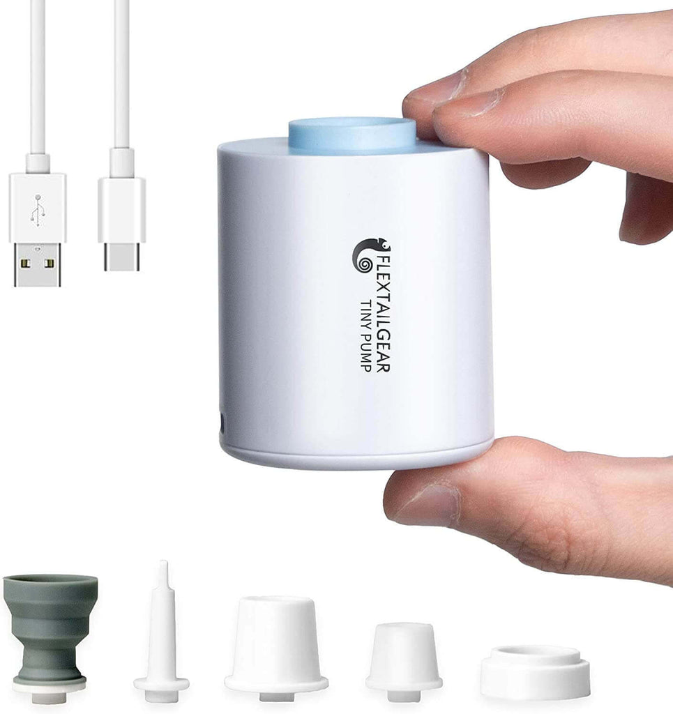 FLEXTAILGEAR TINY PUMP X 3 in 1 Rechargeable Mini Air Pump with Light