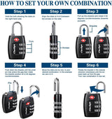 TSA Approved Luggage Lock (Black)