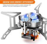 Mini Windproof Camping Gas Stove (3 Core)