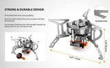 Mini Windproof Camping Gas Stove (3 Core)