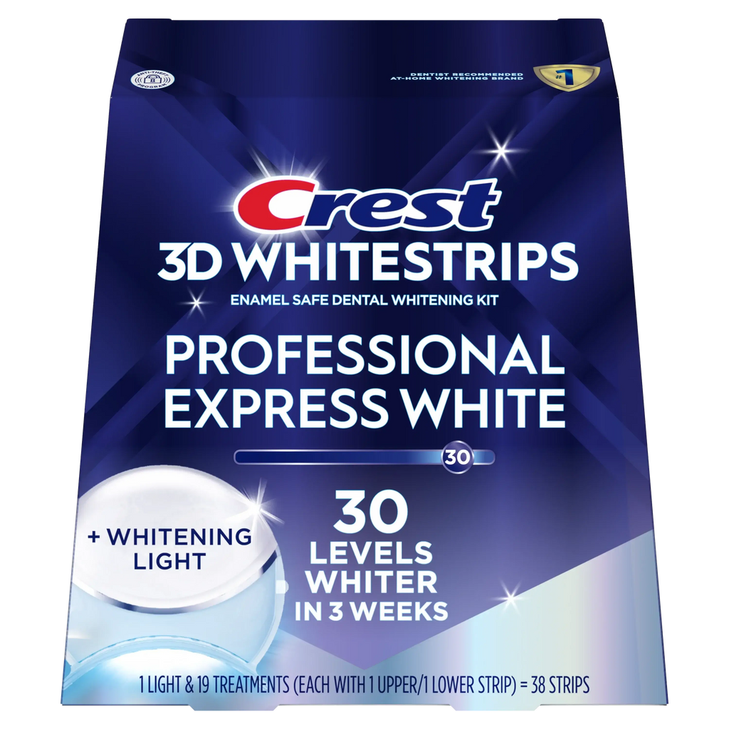 Crest 3D Whitestrips Professional White with Light Teeth Whitening Kit, 19 Treatments (30 Levels Whiter)