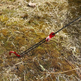 Tent Stakes with Reflective Guy Ropes (Orange - 4 Pack)