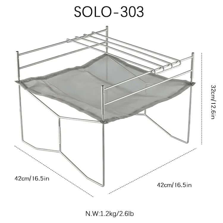 وجار شبكي مع كرسي نار وحقيبة حمل SOLO-303