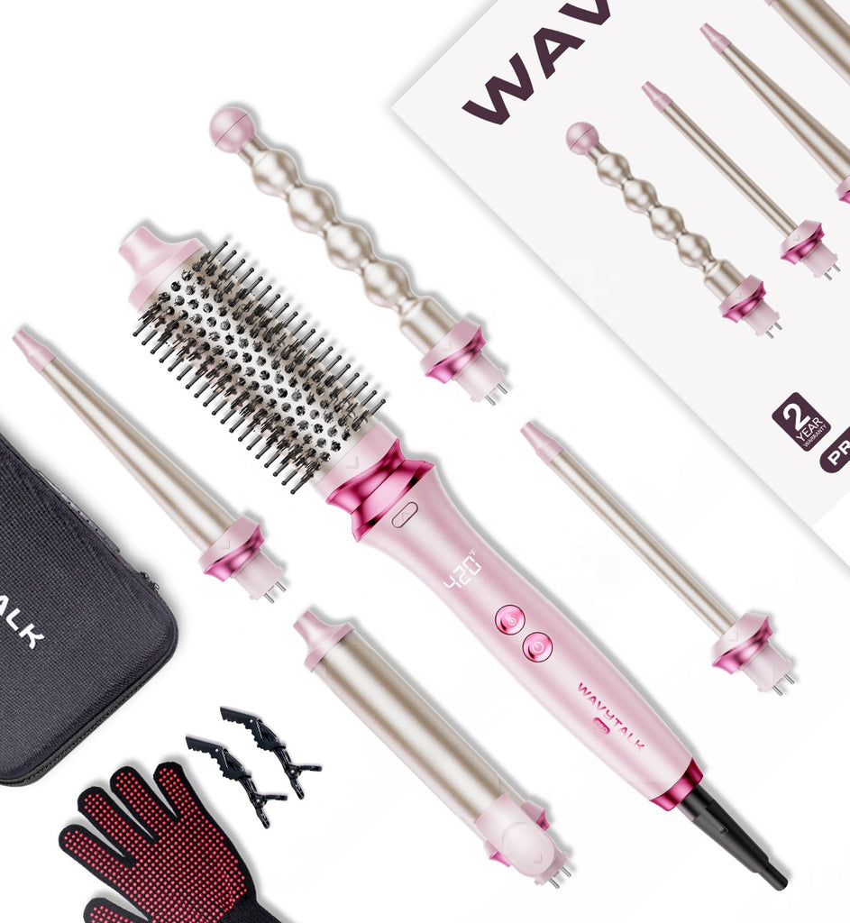 Wavytalk Heatwave Pro 5-in-1 Curling Wand Set (350S)