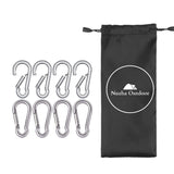 Stainless Steel Carabiner Clips 50mm  (8 Pack)