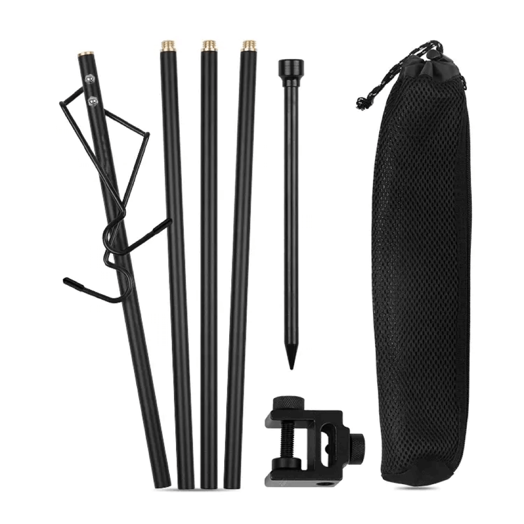 Lightweight Aluminum Alloy Lantern Stand with Ground Nail