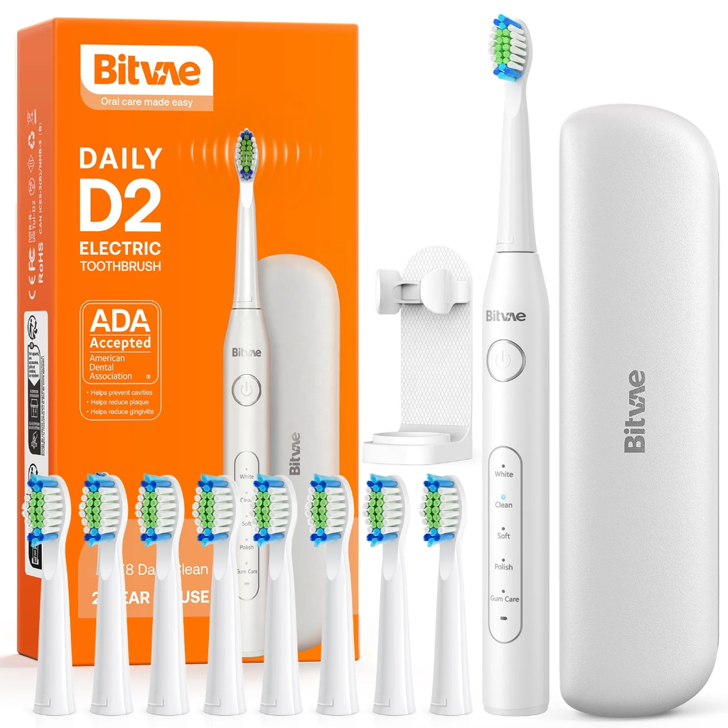 Bitvae D2 Electric Toothbrush with a Travel Case