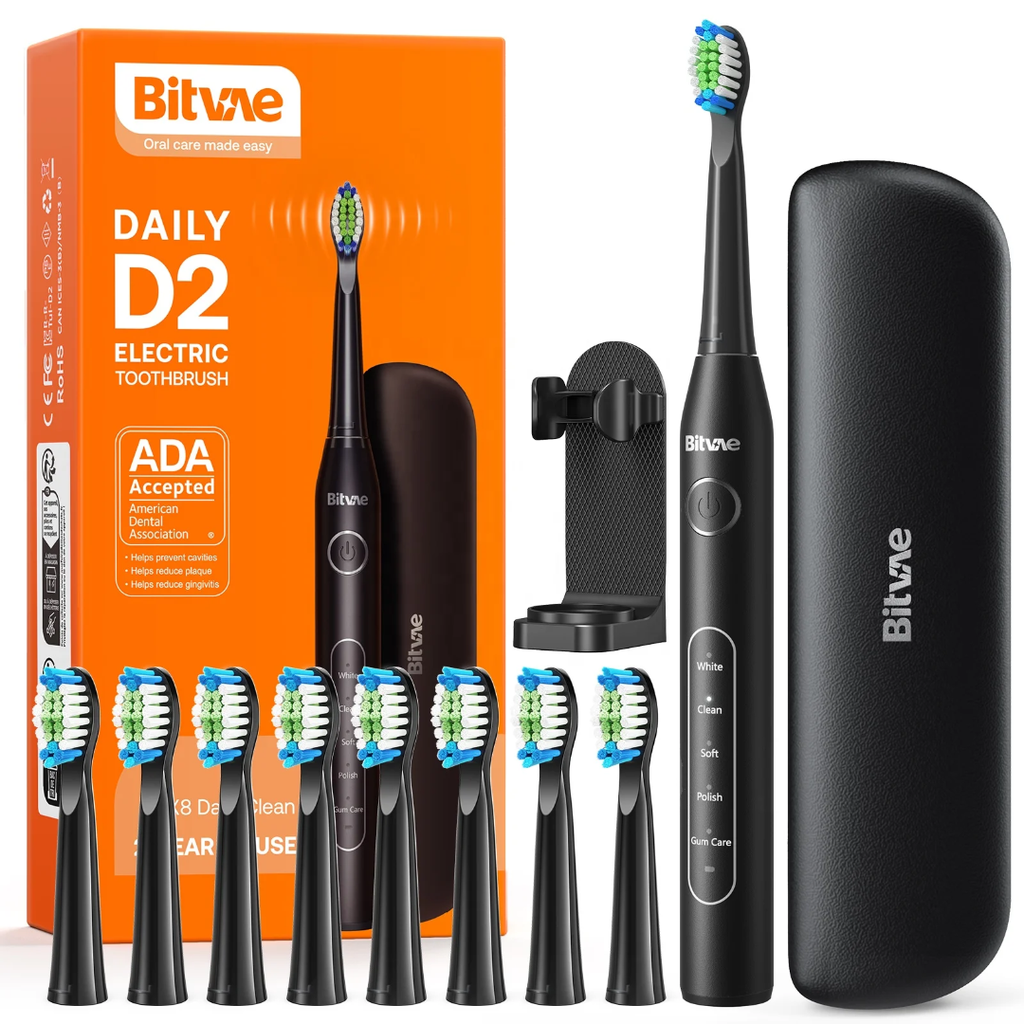 Bitvae D2 Electric Toothbrush with a Travel Case