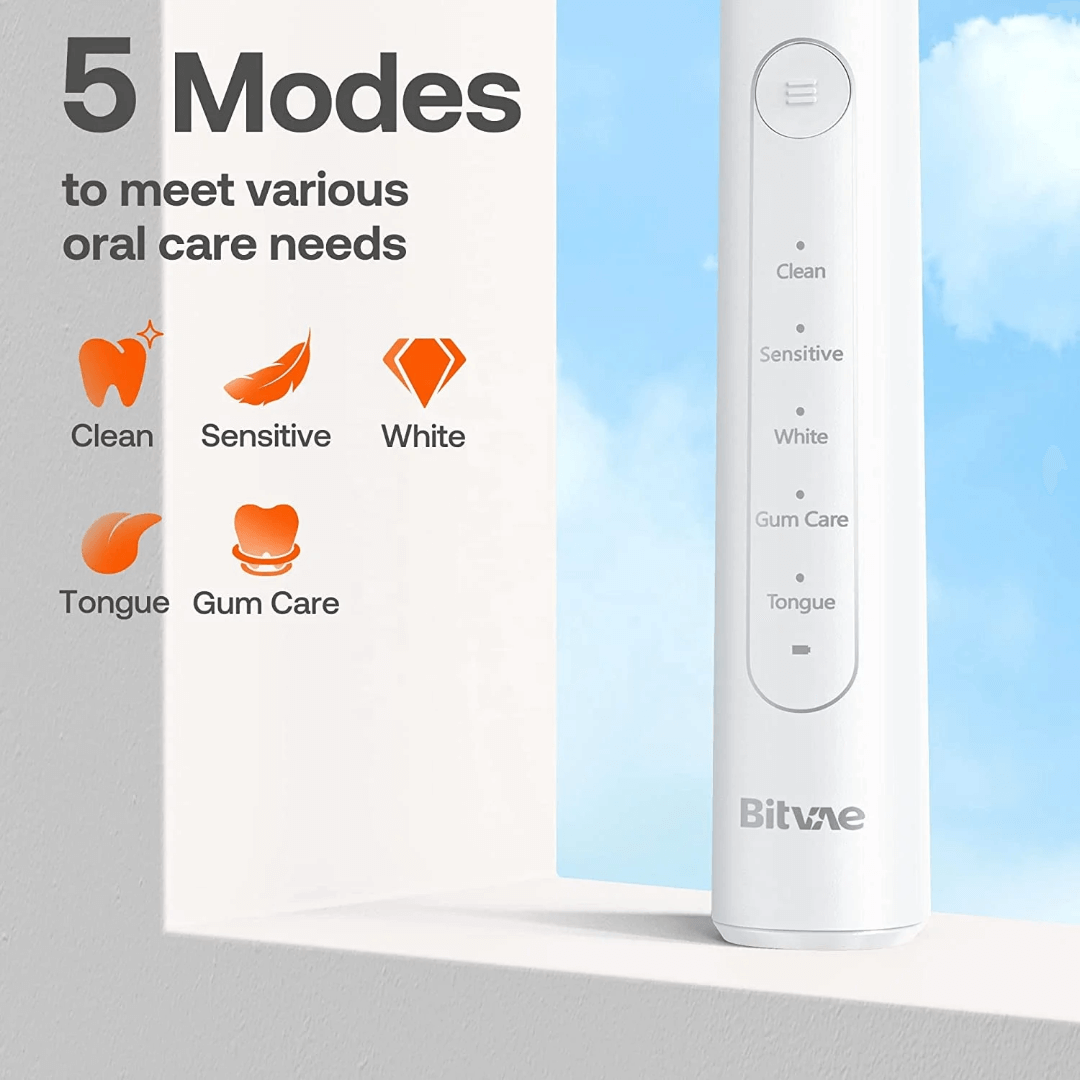 فرشاة أسنان كهربائية مع علبة حافظة Bitvae R2