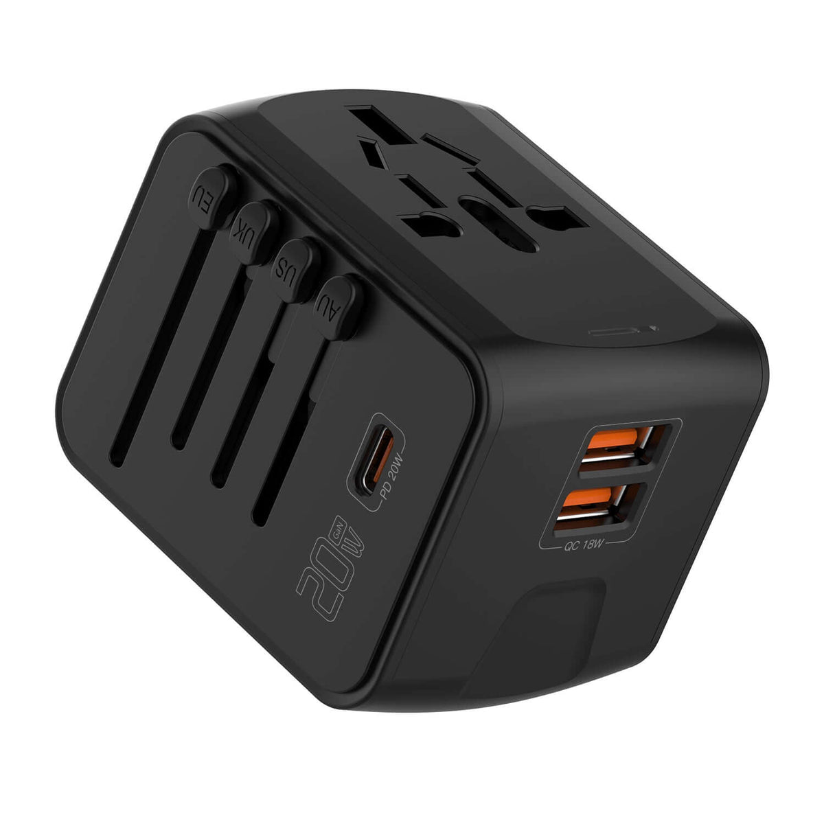 محول سفر مع شاحن سريع GaN 20W PD