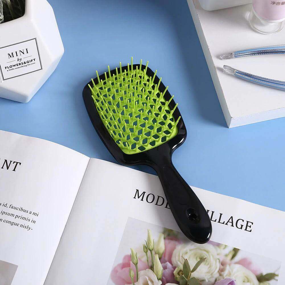 Super Hair Detangling Brush (Black Frame) - Neshtary نشتري