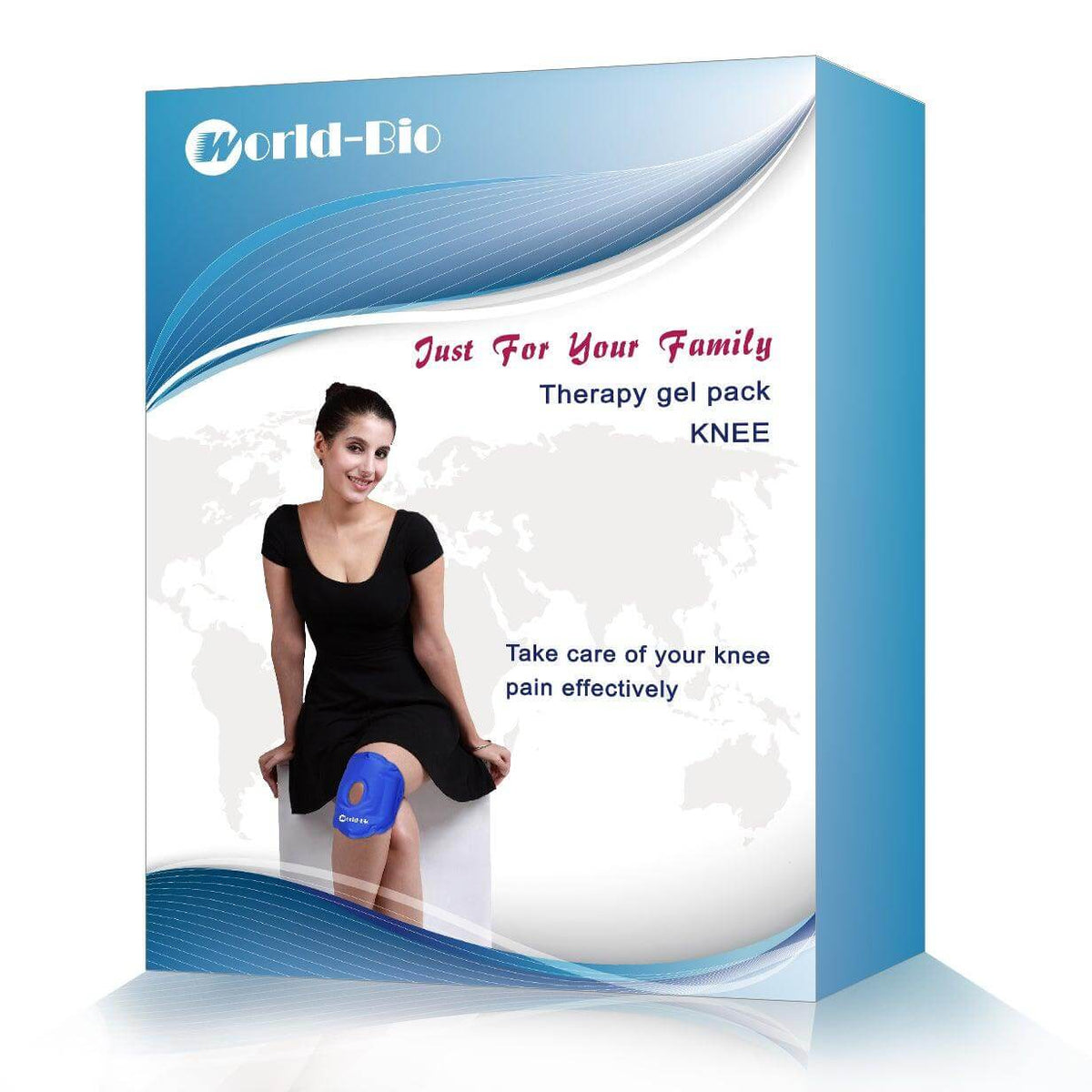 Hot and Cold Gel Packs with Belt for Knee Pain Relief - Neshtary