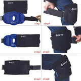 Hot and Cold Gel Packs with Belt for Knee Pain Relief - Neshtary