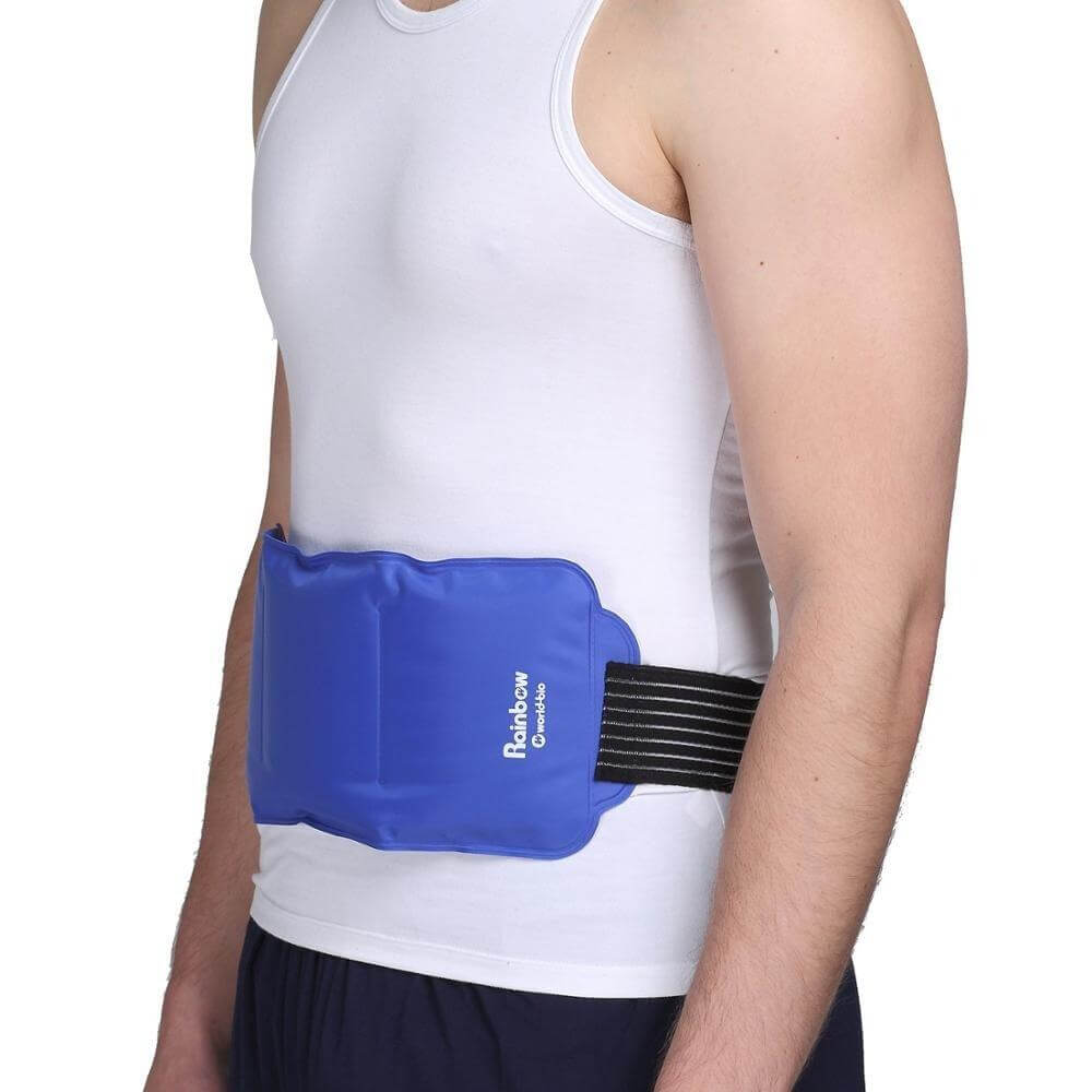 Hot and Cold Gel Packs with Belt for Waist, Back, and Shoulder Pain Relief - Neshtary